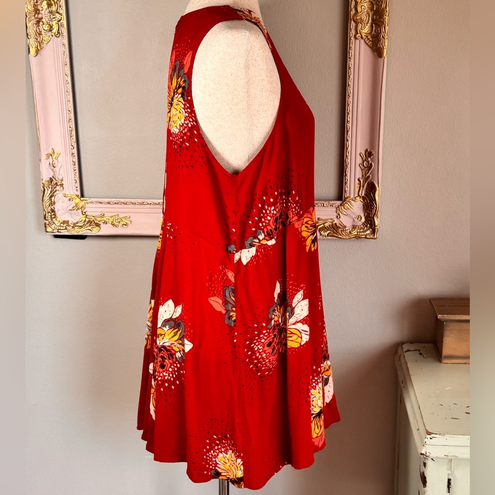 Free People Lovely Day Printed Tie Tunic - Picture 10 of 10